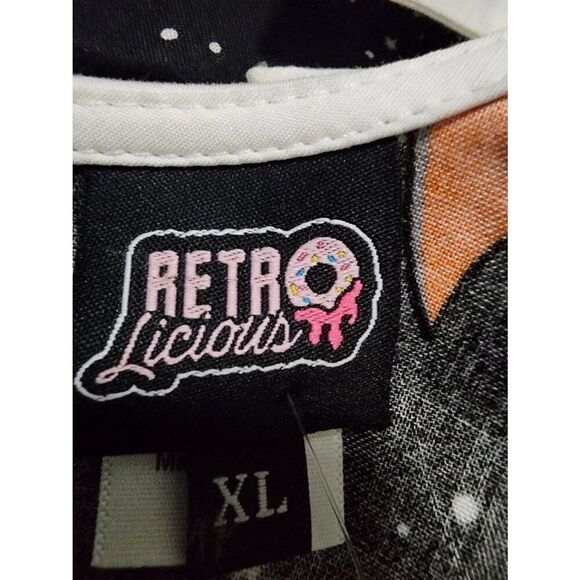 NWT Retrolicious Bat Dress Size XL - Picture 6 of 7